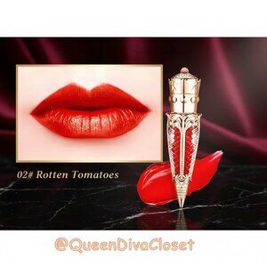 Queen's Scepter Red Vile Pendent Matte Velvet Liquid Lipstick 02 Rotten Tomatoes